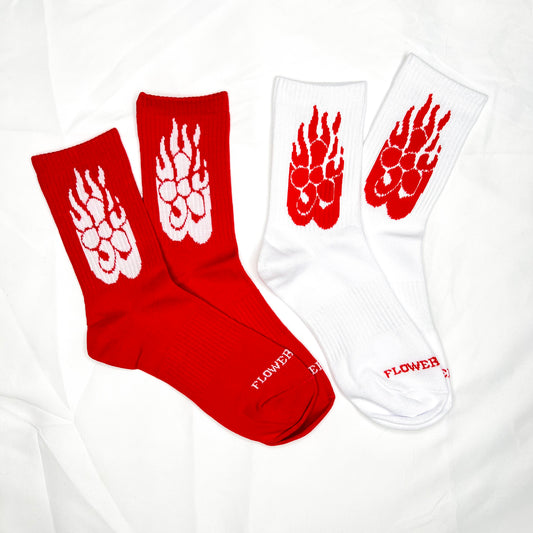 FLOWERBRAIN LOGO SOCKS