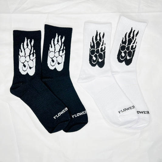 FLOWERBRAIN LOGO SOCKS